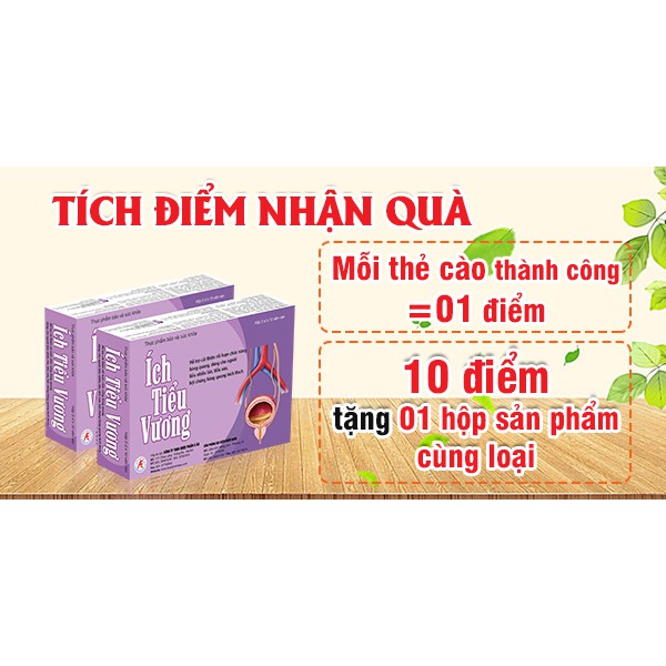 ✅✅✅ ÍCH TIỂU VƯƠNG - Hỗ trợ giảm tiểu đêm, tiểu són, tiểu nhiều lần