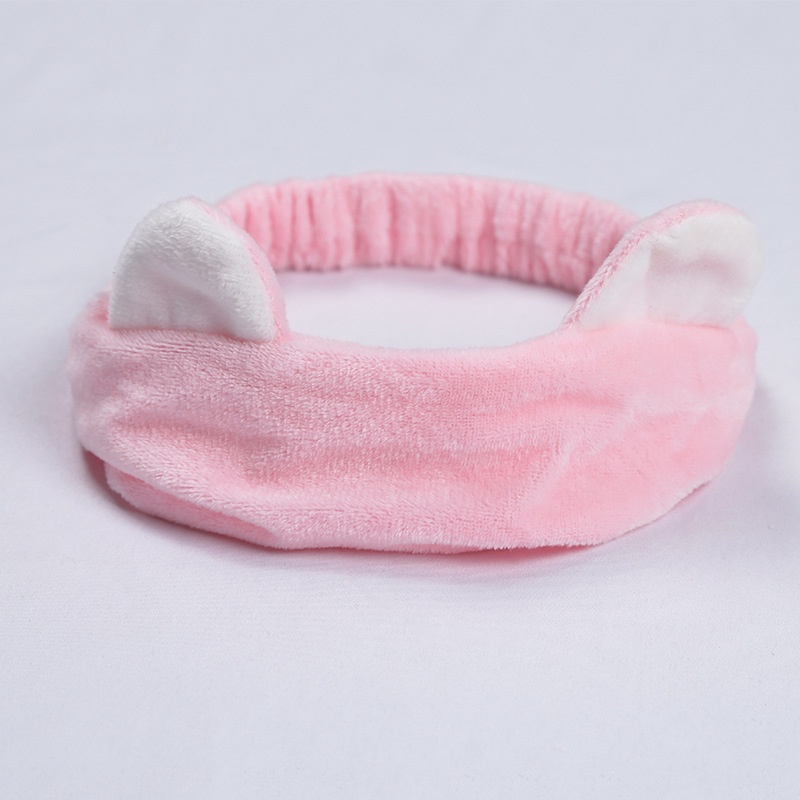 Băng Đô Rửa Mặt Nam Nữ Tai Mèo Bờm Cài Tóc Cute