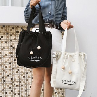 Túi Xách Nữ,Túi Xách đeo chéo vải tote 2 quả bông (ẢNH THẬT TX-30)