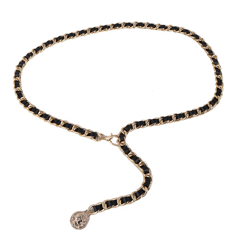 Thắt lưng kiểu dây xích kim loại thời trang phong cách Hàn Quốc 19590