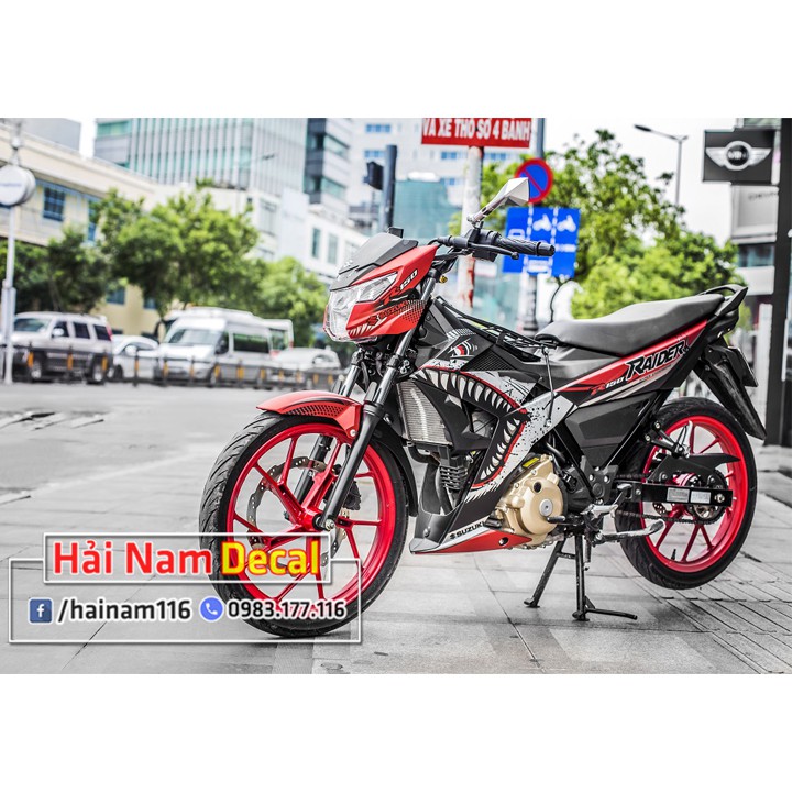 Tem Trùm Raider Fi Đỏ Cá Mập