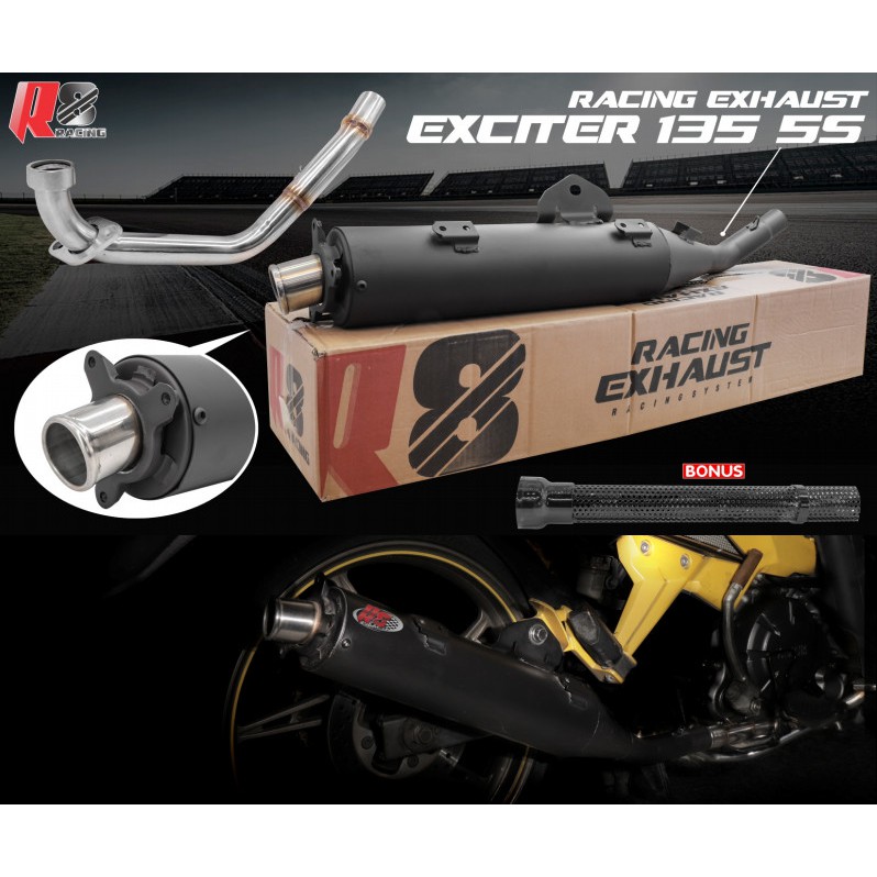 Pô tăng BÔ giả zin ex150 &amp; 135 R8 racing piston 62 65 68_Dochoixemaynhapkhau