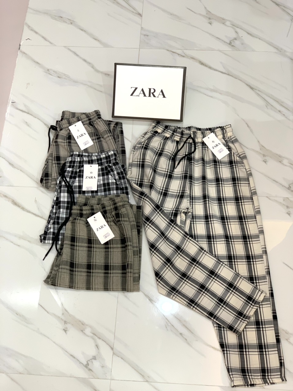 [Rẻ vô địch] [Ảnh thật] Quần kẻ caro nữ đẹp dáng baggy ulzzang mặc đi học đi chơi Hàn Quốc Q062
