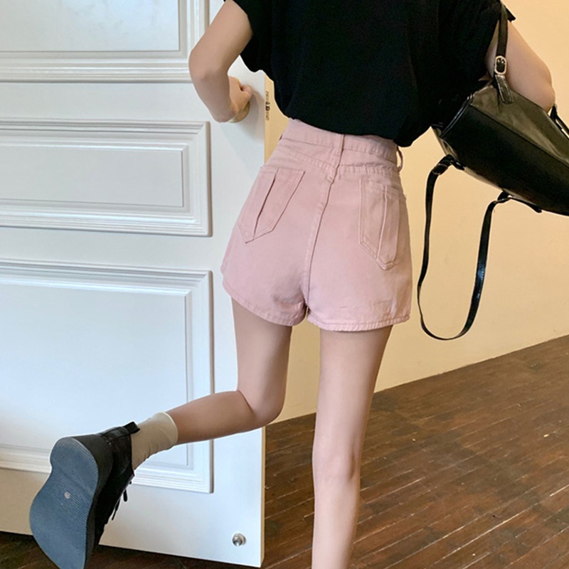 Chân Váy Jeans Ngắn Lưng Cao Thời Trang Cho Nữ