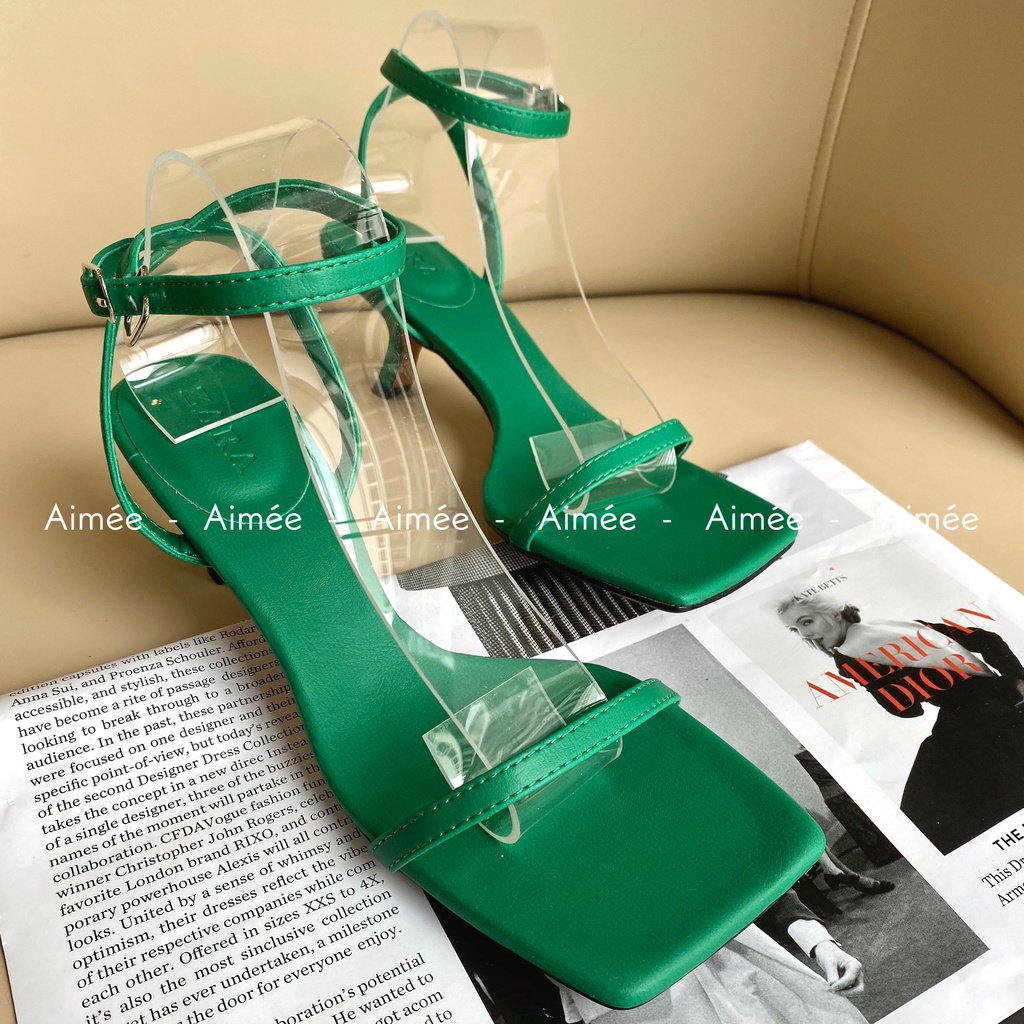 Sandal Dây Mảnh Trendy Đế Chéo 3 Phân Có  4 Màu Trendy Cho Bạn Nhiều Sự Lựa Chọn