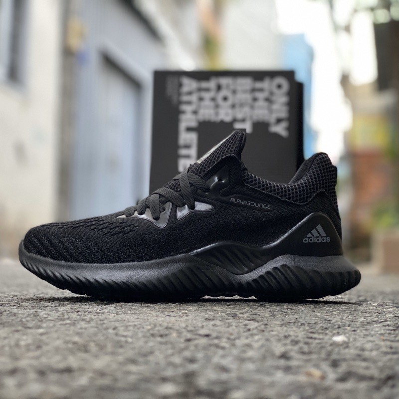 ] Giầy thể thao Alpha bounce full đen nam kiểu sneaker( fullbox, hình thật, freeship)