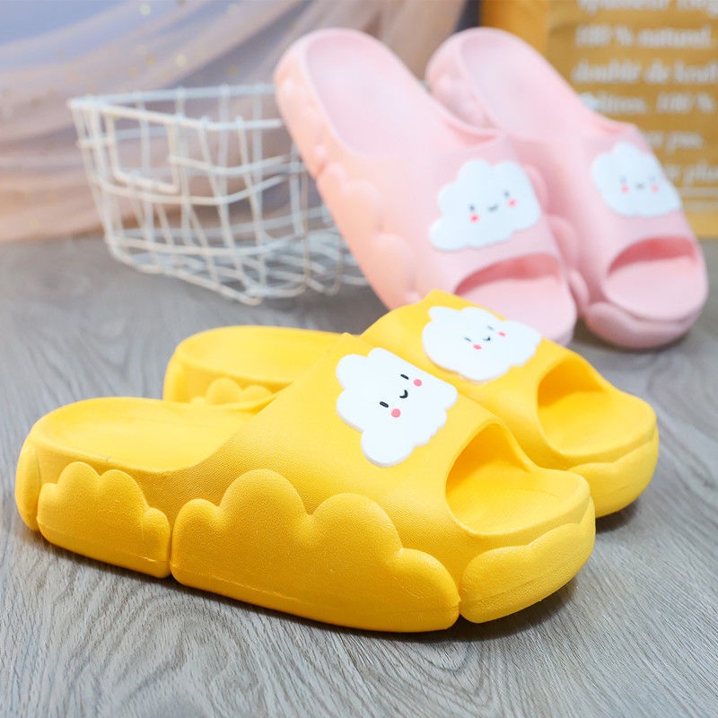 Dép quai ngang họa tiết đám mây hoạt hình thời trang Hàn Quốc đáng yêu