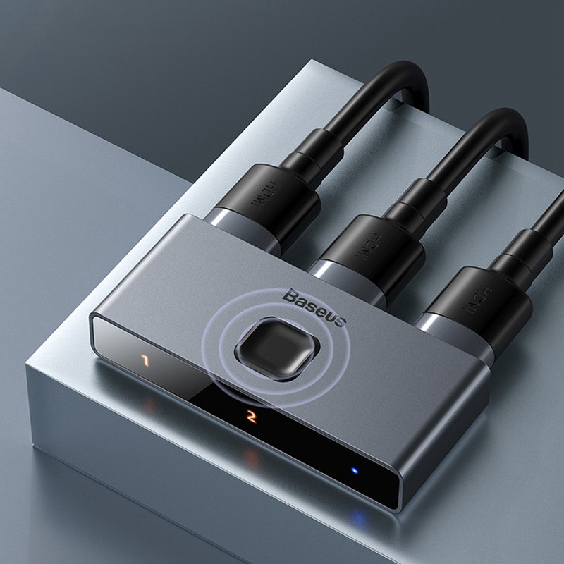 BASEUS Bộ Chia 3 Cổng Hdmi 4k 30hz Hdmi Hd 1 Trong 2 Cho Ps4 Tv Box | BigBuy360 - bigbuy360.vn