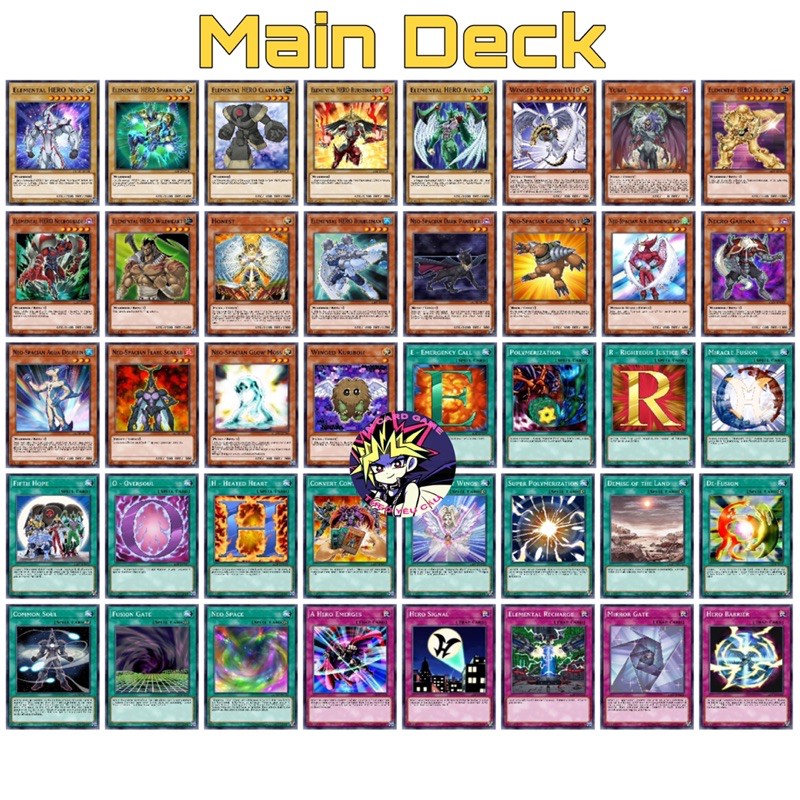 BÀI IN YUGIOH ] BỘ BÀI HERO CỦA NHÂN VẬT YUKI JUDAI TRONG TRUYỆN