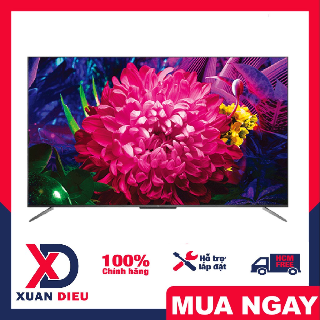 Android Tivi QLED TCL 4K 50 inch 50C715 - Công nghệ âm thanh Dolby Atmos DTS Hệ điều hành Android 9.0