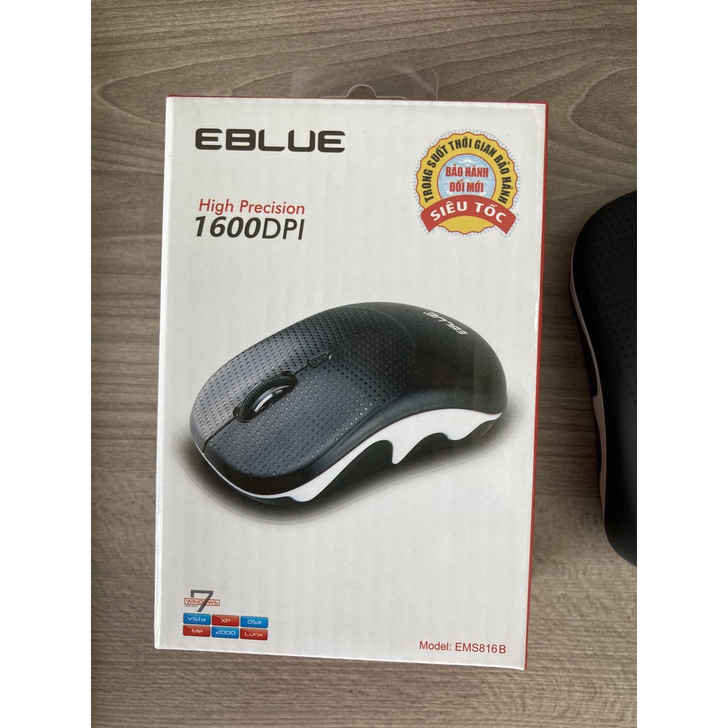 Chuột không dây EBLUE EMS816 Chính hãng, bấm êm, chạy mượt
