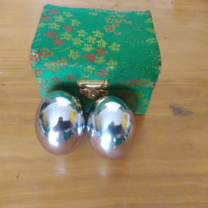 bộ 2 bi sắt lăn tay 3,8cm