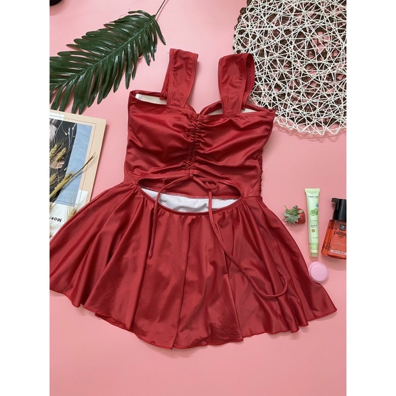 bikini 1mảnh liền thân ( hàng có mút nâng -dây rút lưng)