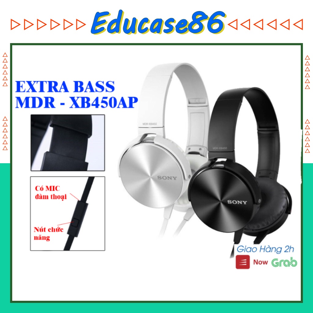 Tai Nghe Chụp Tai Có Dây ,loại tốt, giá rẻ, Tai nghe headphone máy tính, điện thoại chân tròn Educase86