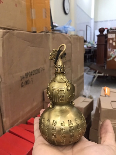 Hồ Lô Chữ Phúc vật phẩm phong thuỷ bằng đồng