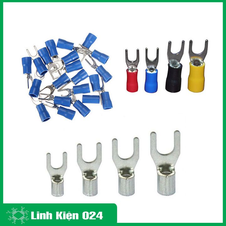 Đầu cos cốt chữ Y, đầu cốt bọc nhựa SV2-5