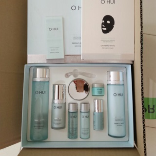 Set hoa hồng sữa dưỡng ohui aqua 8 sản phẩm