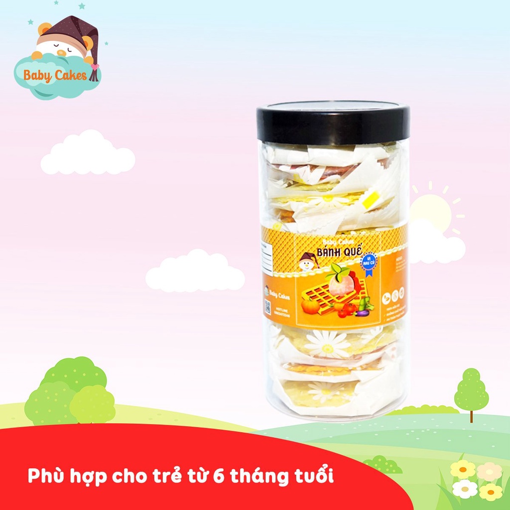 Bánh quế ăn dặm cho bé Baby Cakes 151gr vị rau củ tự sản xuất handmade đảm bảo vệ sinh an toàn thực phẩm