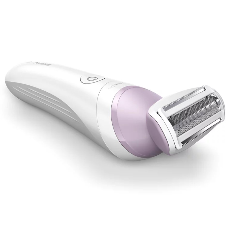 Máy làm sạch lông cho nữ Philips BRL136 khô và ướt 4 phụ kiện đi kèm - Hàng chính hãng, Bảo hành 24 tháng