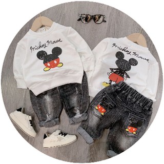 Set bò áo mickey cute