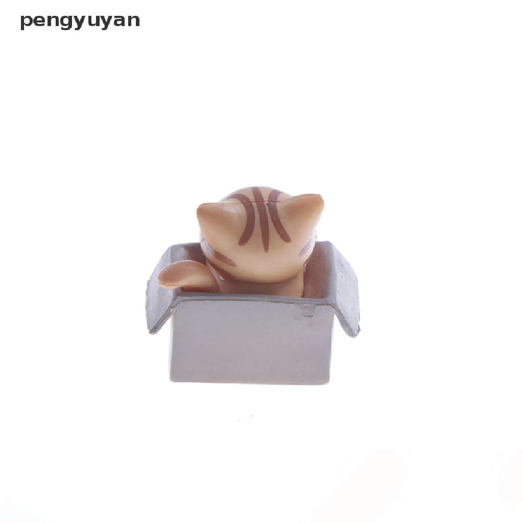 1 Mô Hình Chú Mèo mini Bằng Nhựa resin Dùng Trang Trí