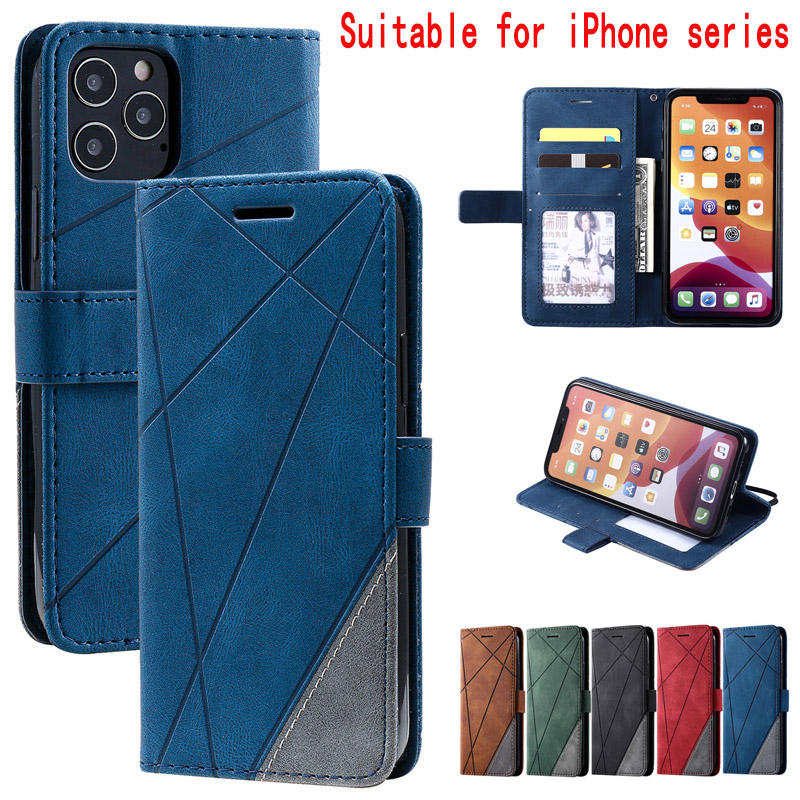 Bao da mềm 2 màu dạng ví bảo vệ toàn diện cho IPhone 12 MIni,I12 Pro,I12 Pro MAX | BigBuy360 - bigbuy360.vn