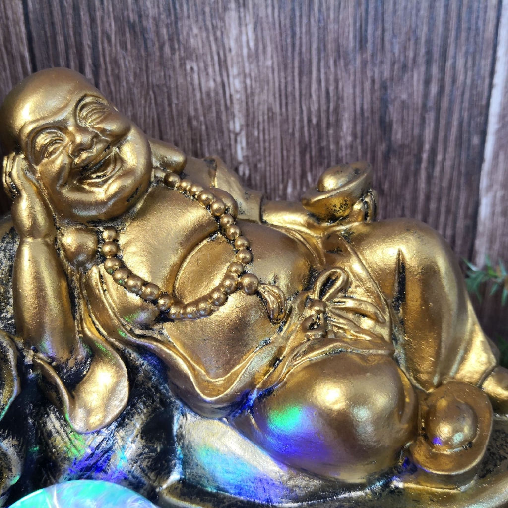 Tượng Phật Di Lặc Bằng Nhựa Cây Dùng Để Trang Trí