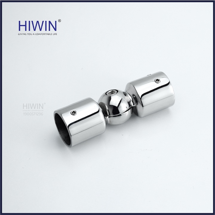Chuyển góc đa hướng phòng tắm kính inox 304 mặt gương dùng cho ống phi 25 HIWIN SB-616