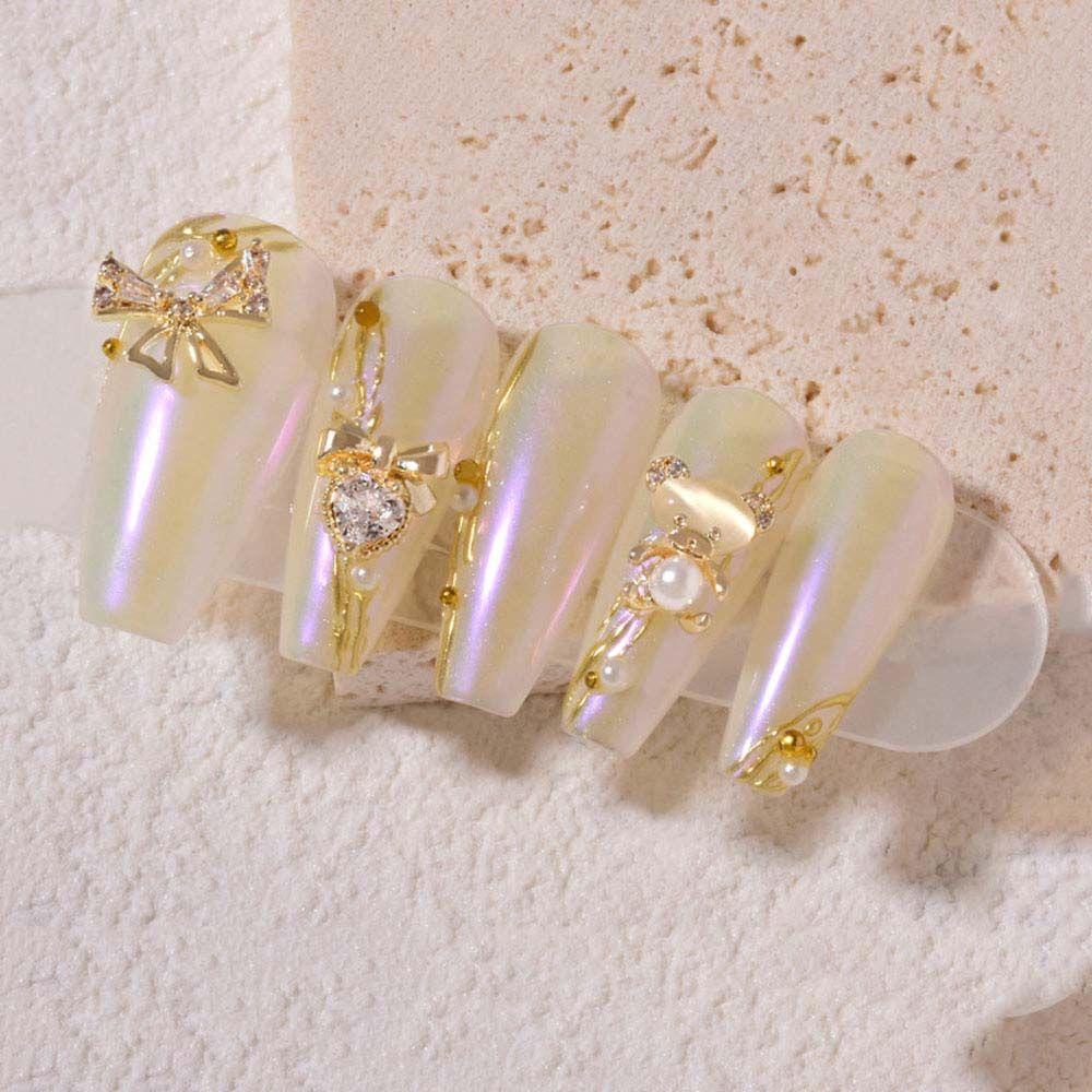 Phụ Kiện Trang Trí Móng Tay Hình Nơ / Thỏ Lấp Lánh Xinh Xắn