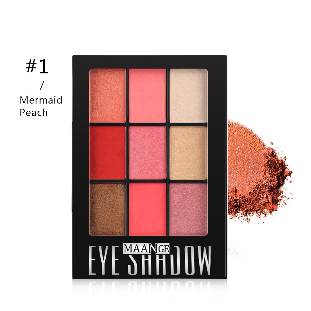 Bảng phấn mắt có，phấn má hồng sáng bóng 9 màu trang điểm độc đáo MAGEFY Bảng phấn mắt nhũ  lấp lánh phấn mắt trang điểm siêu xinh | BigBuy360 - bigbuy360.vn