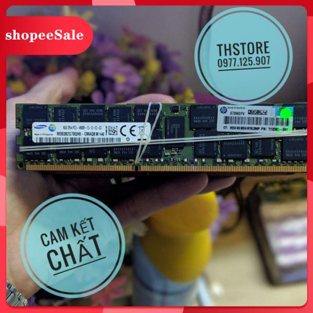 (Hàng Mới Về) [RẺ NHẤT] Ram REG ECC DDR3 16gb buss 1866