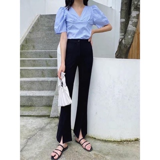 Quần Ống Loe Xẻ Tà Cá Tính