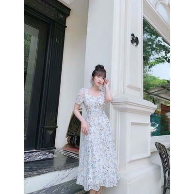 Váy xoè bổ mảnh hoạ tiết | BigBuy360 - bigbuy360.vn