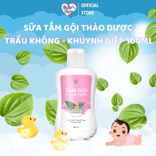 Sữa tắm gội cho bé chiết xuất thảo mộc Trầu Không-Khuynh Diệp 100ml BuB&MuM
