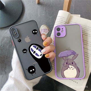 Cute Cartoon Happy Totoro Phone Case For iPhone 8 6S 7 Plus 11 12 13 Pro Max Mini XR X XS MAX SE 2020 Anime Soft Silicone Cover