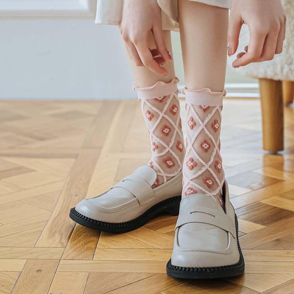FORBETTER Kính Tất Lụa Siêu Mỏng Thời Trang Mùa Xuân Hè Ngọt Ngào
