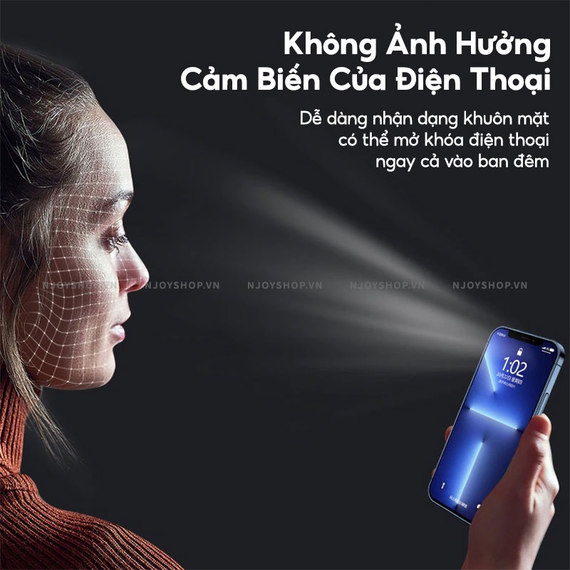 Kính Cường Lực PANDA 18D Viền Nổi 3D Chống Vỡ Chống Va Đập Cho Điện Thoại 13 Pro Max 12 Pro Max 11 Pro Max Njoyshop