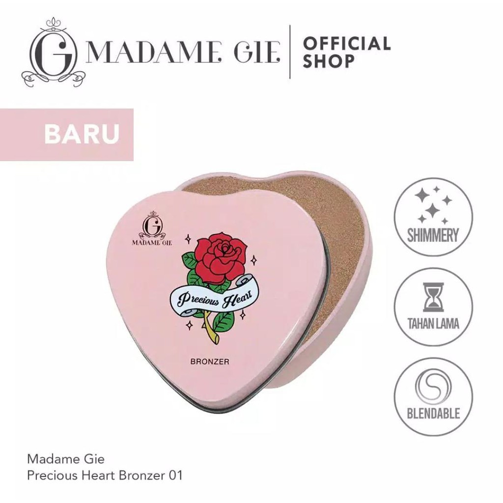 (hàng Mới Về) Phấn Bắt Sáng Madame Gie Thiết Kế Hộp Trái Tim Xinh Xắn | BigBuy360 - bigbuy360.vn