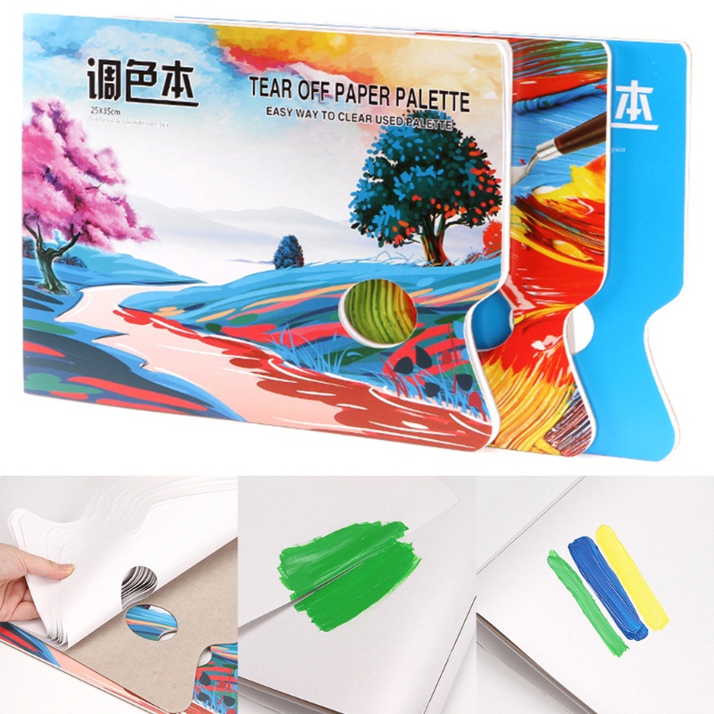 Giấy Pha Màu Acrylic Dùng Một Lần Tiện Dụng Cho Họa Sĩ