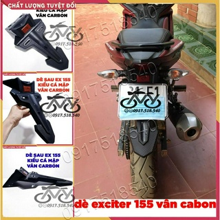 Dè Sau Ex 155 - Exciter 155 Kiểu Cá Mập Vân Carbon