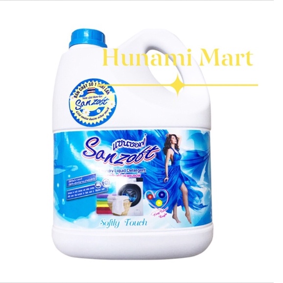 Nước Giặt Xả Đậm Đặc Sanzoft 1,8L, 3.5L, 5L 6in1 Thái Lan
