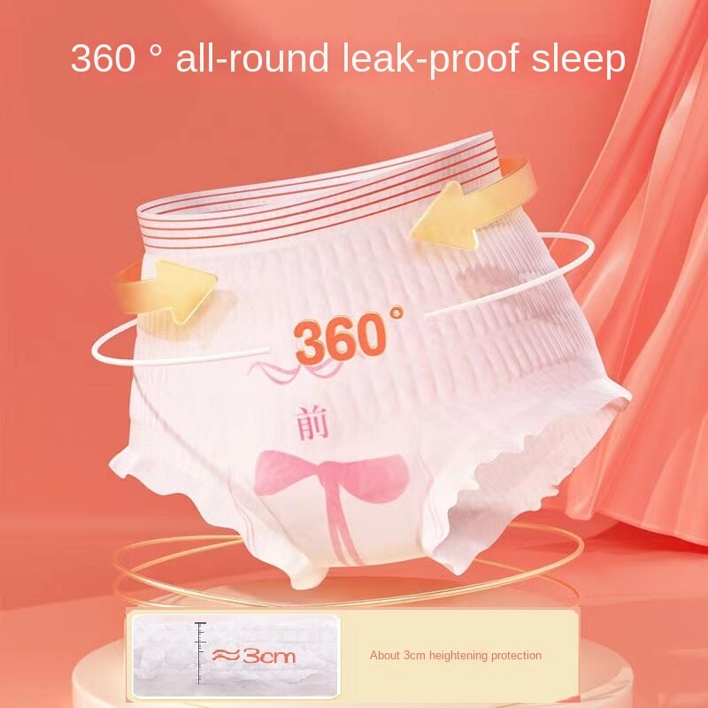 Ankexin Băng vệ sinh  Quần Lót Vệ Sinh Bằng Cotton Dạng Lỏng Lâu Trôi 360 Độ An Toàn Cho Phụ Nữ Mang Thai °Ngăn Chặn Rò Rỉ Bên