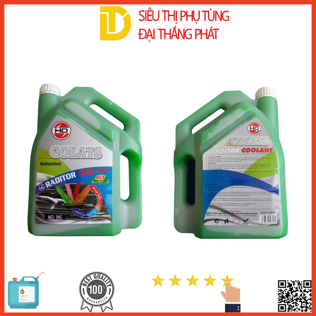 Nước làm mát động cơ ô tô COLATS RADITOR COOLANT 5KG chính hãng