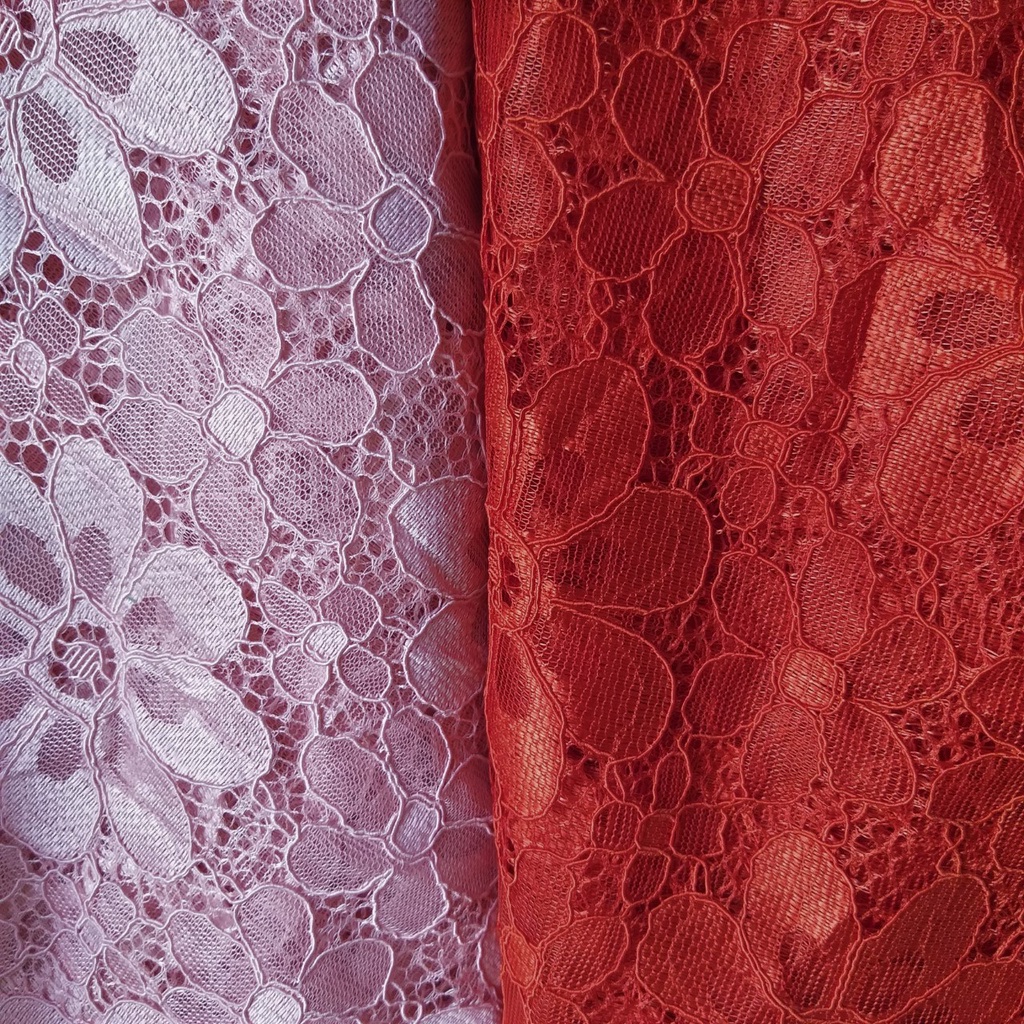Ren Khổ 1m5 - Màu Hồng Nude - Đỏ Ngói - Không Co Giãn - Mềm Rũ - May đầm, Pha Phối