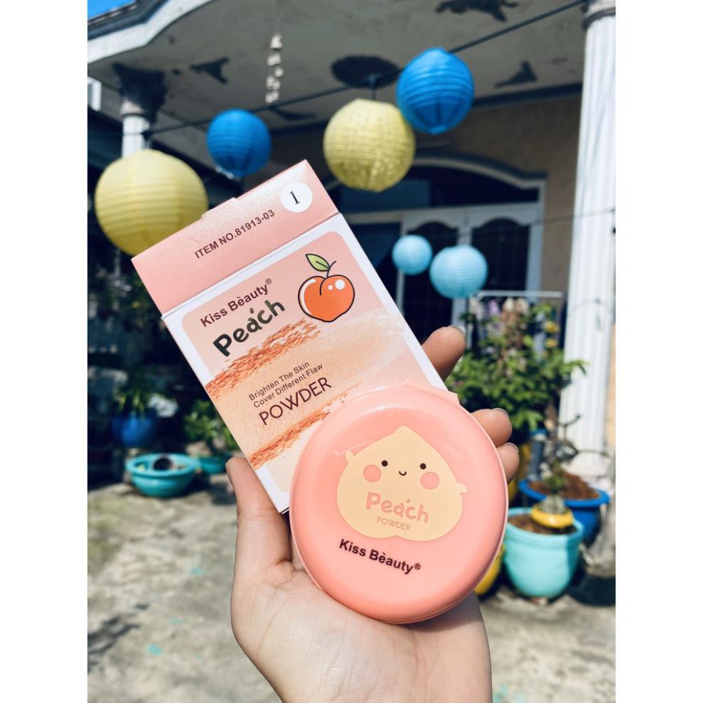Phấn nền Quả Đào Peach Powder Kiss Beauty Auth Nội Địa | BigBuy360 - bigbuy360.vn
