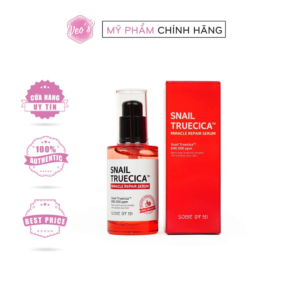 Tinh Chất Ốc Sên Phục Hồi Mờ Sẹo Serum Some By Mi Snail Truecica Miracle Repair