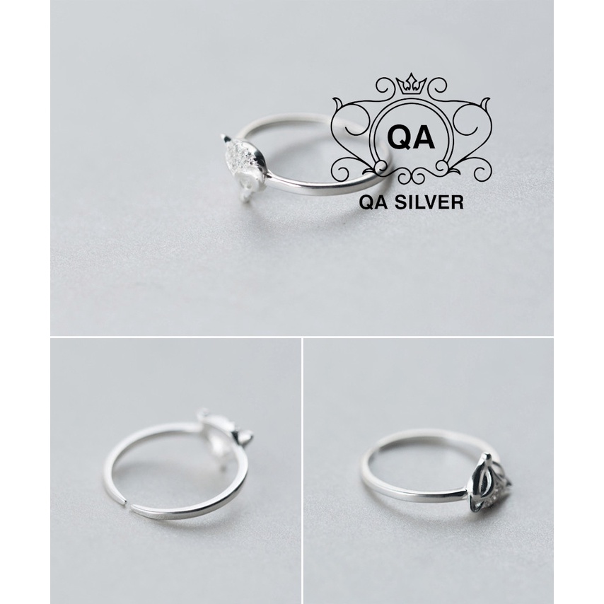 Nhẫn bạc nữ nhẫn cáo hồ ly S925 FOX Silver Ring QA SILVER RI220401