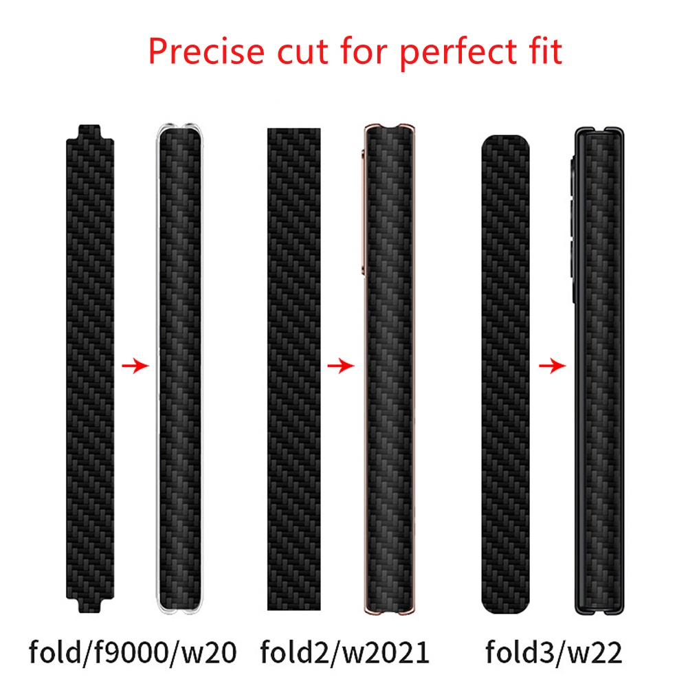 Miếng Dán Sợi Carbon 3D Cho Điện Thoại SAMSUNG Z Fold 2 3 4 W20 W2021 W22 Fro Galaxy Z Flip3 4 5G