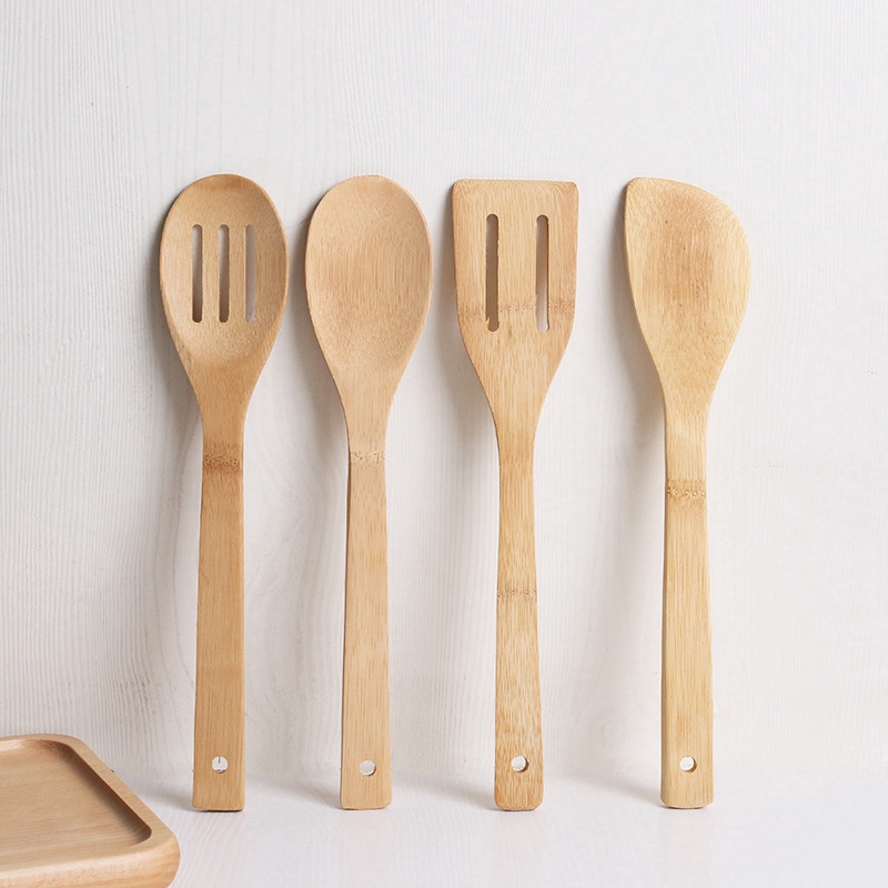 Bộ 4 muỗng nấu ăn bằng tre tiện dụng sáng tạo