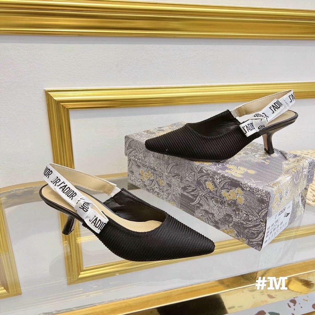 Sandal DO thun quai nơ got 6cm dễ đi mix đồ gì cũng xinh